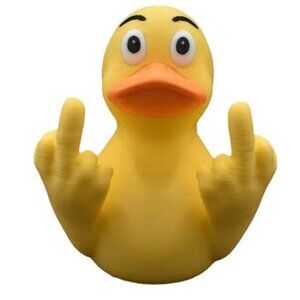 Middle Finger Duck Rubber Ducks Finger Small Yellow Duck For Jeep Car Truck